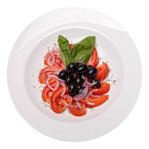 Tomaten und Zwiebeln